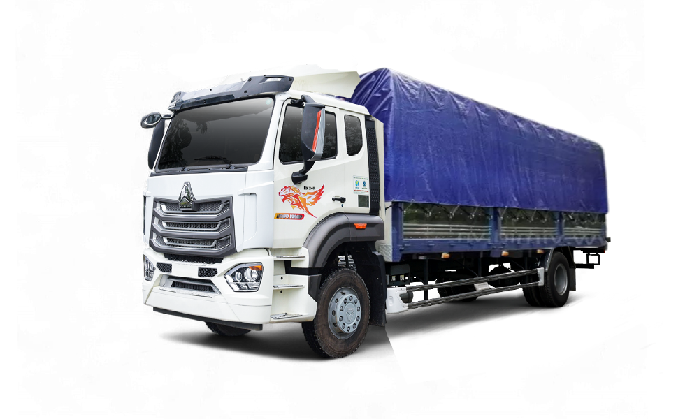 xe tải thùng Howo 4x2 khung mui 7m6