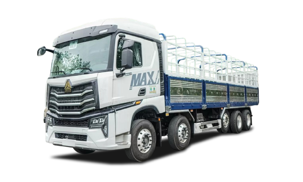 xe tải thùng Howo MAX 400 10x4 khung mui 9m7