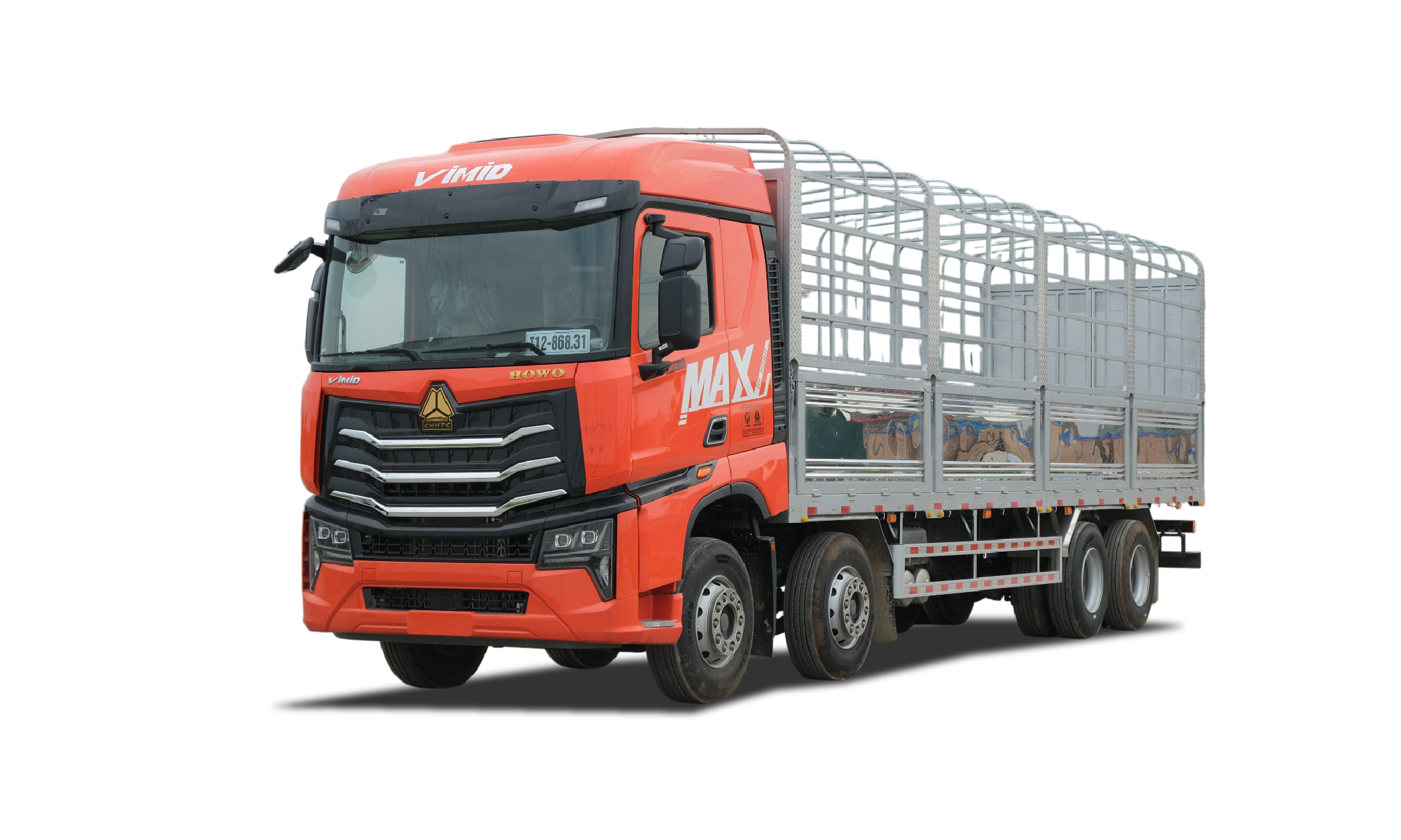 Xe Tải HOWO MAX 350 8x4 Khung mui Nhập Khẩu 9M7