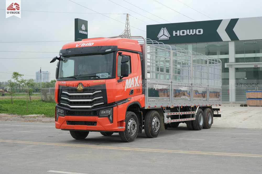 Xe Tải HOWO MAX 350 8×4 Khung mui Nhập Khẩu 9M7