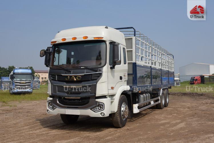 Xe tải JAC A5 6×2 khung mui 9m7
