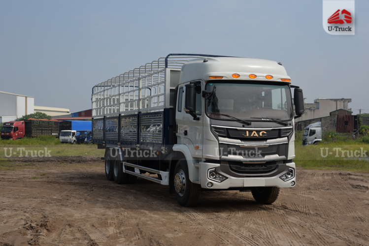 Xe tải JAC A5 6×2 khung mui 9m7