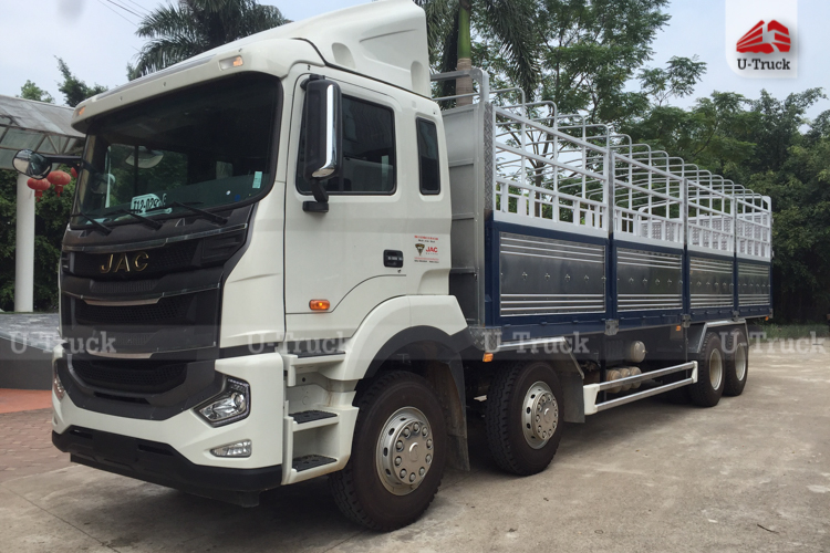 Xe tải JAC A5 8×4 khung mui 9m7