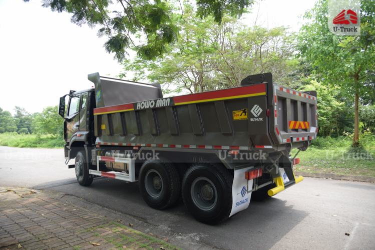 Xe ben HOWO VX350 6×4 thùng đúc