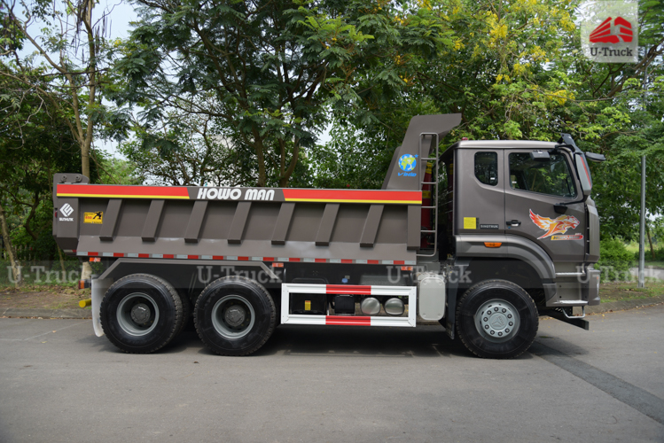 Xe ben HOWO VX350 6×4 thùng đúc