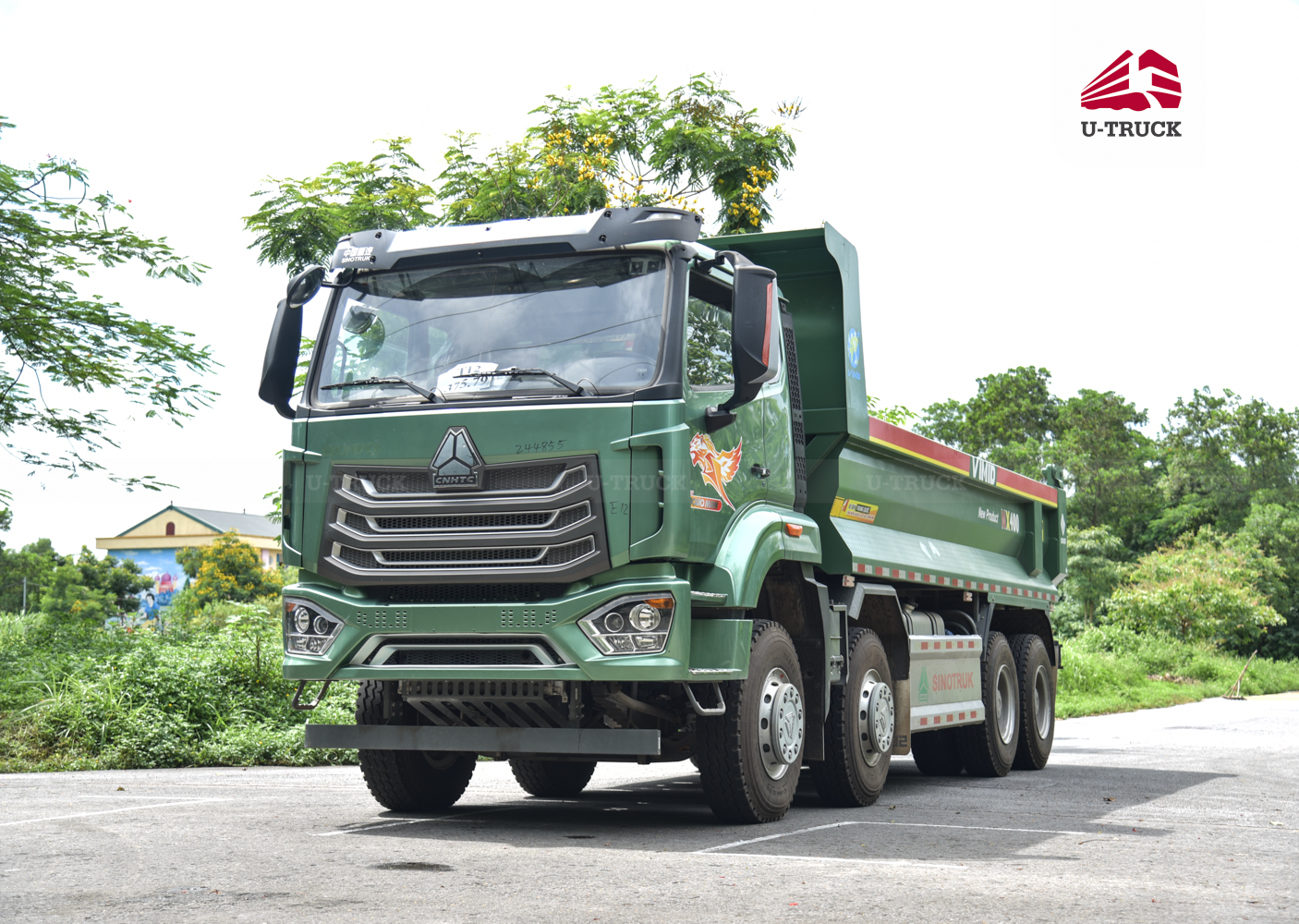 Xe Tải tự đổ NX 400 thùng đúc cao 910mm