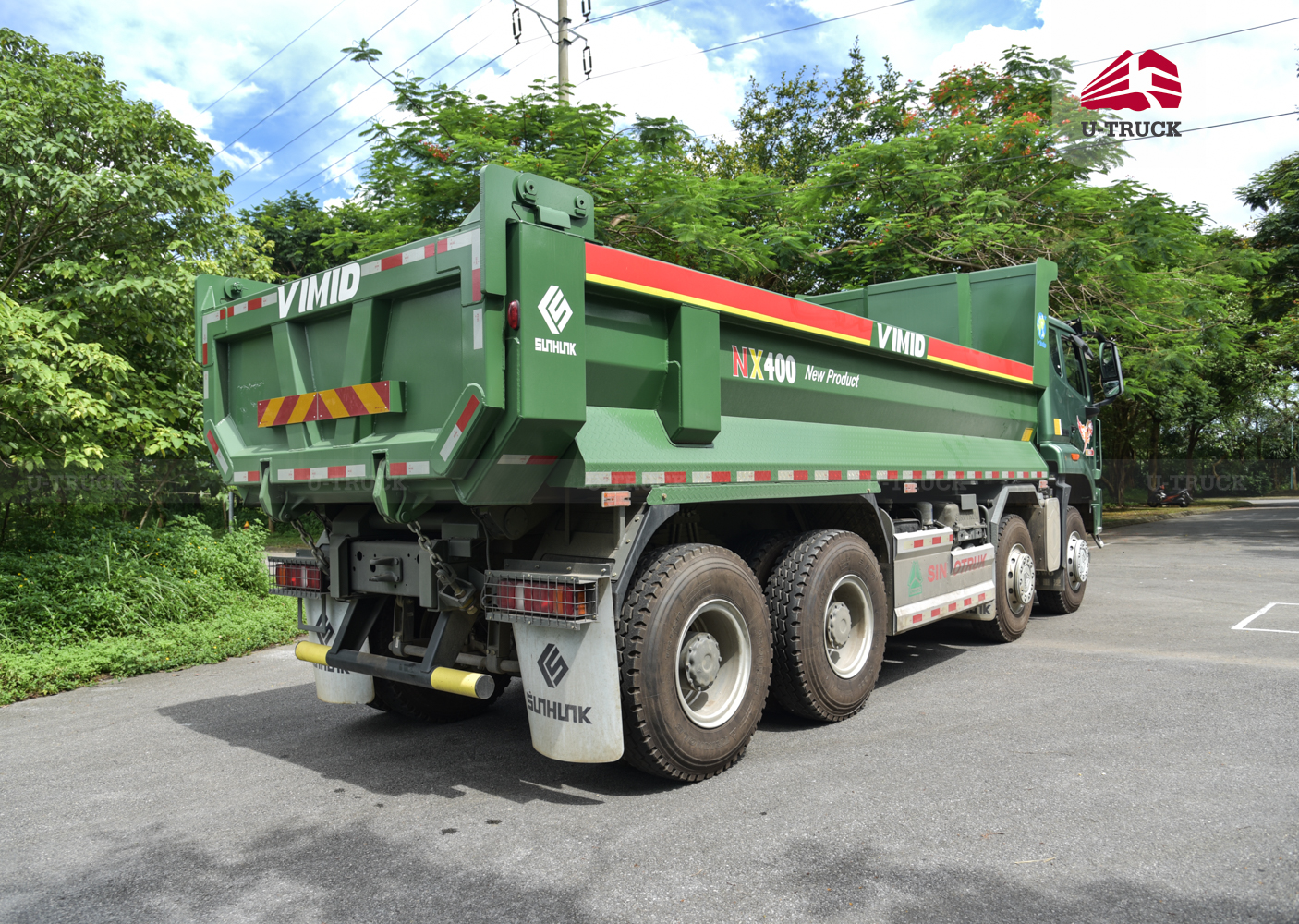 Xe Tải tự đổ NX 400 thùng đúc cao 910mm