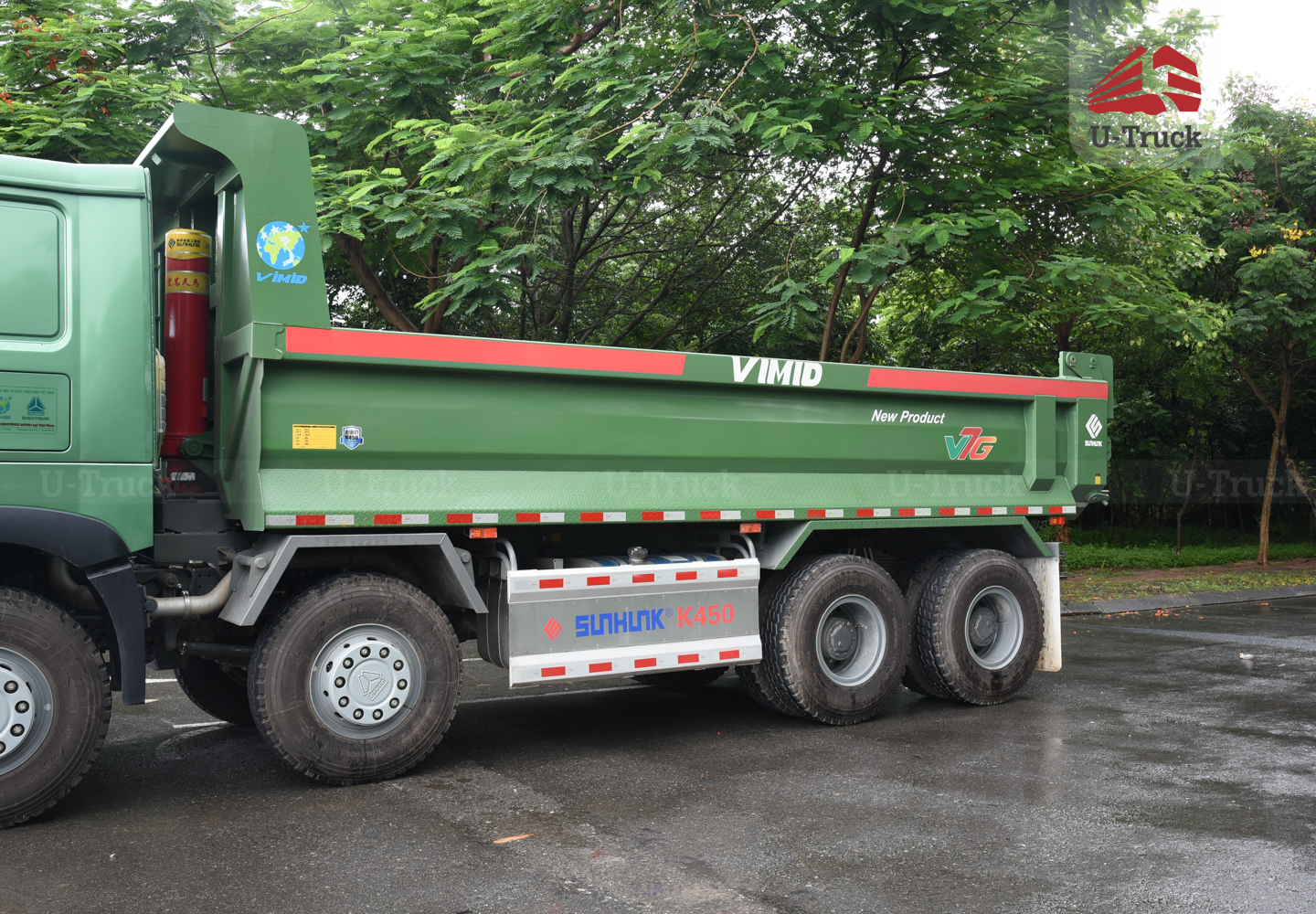 Xe ben HOWO V7G 8×4 thùng đúc