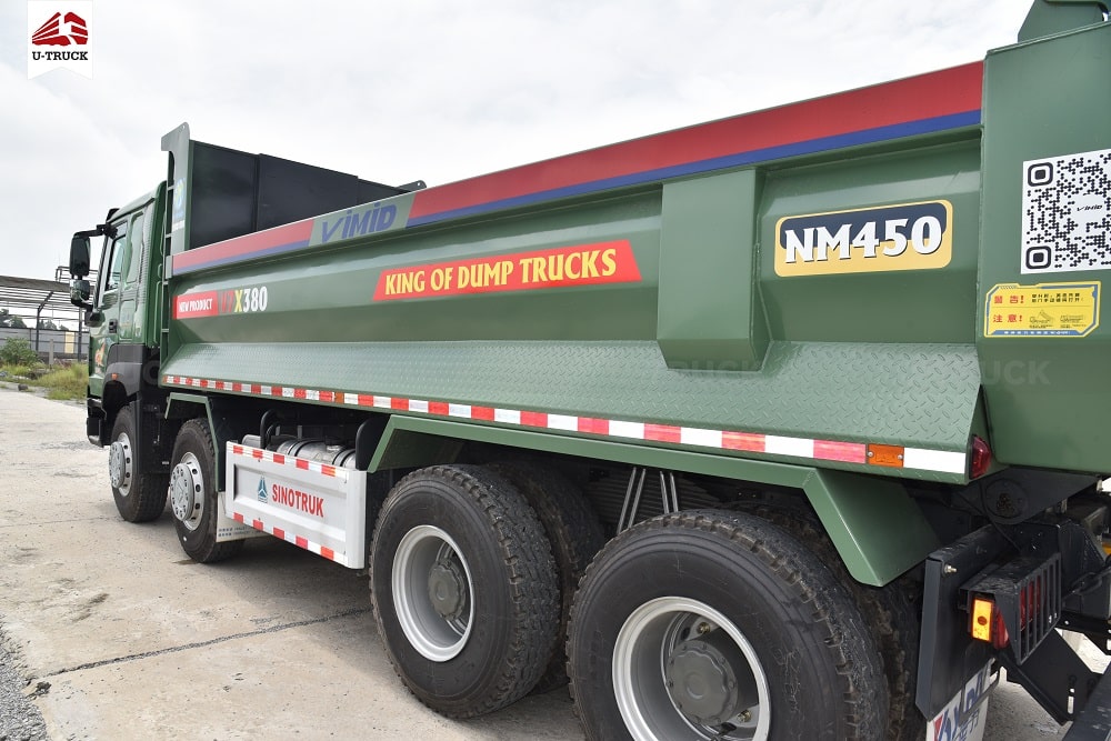 Xe ben HOWO V7X 380 8×4 Thùng Đúc