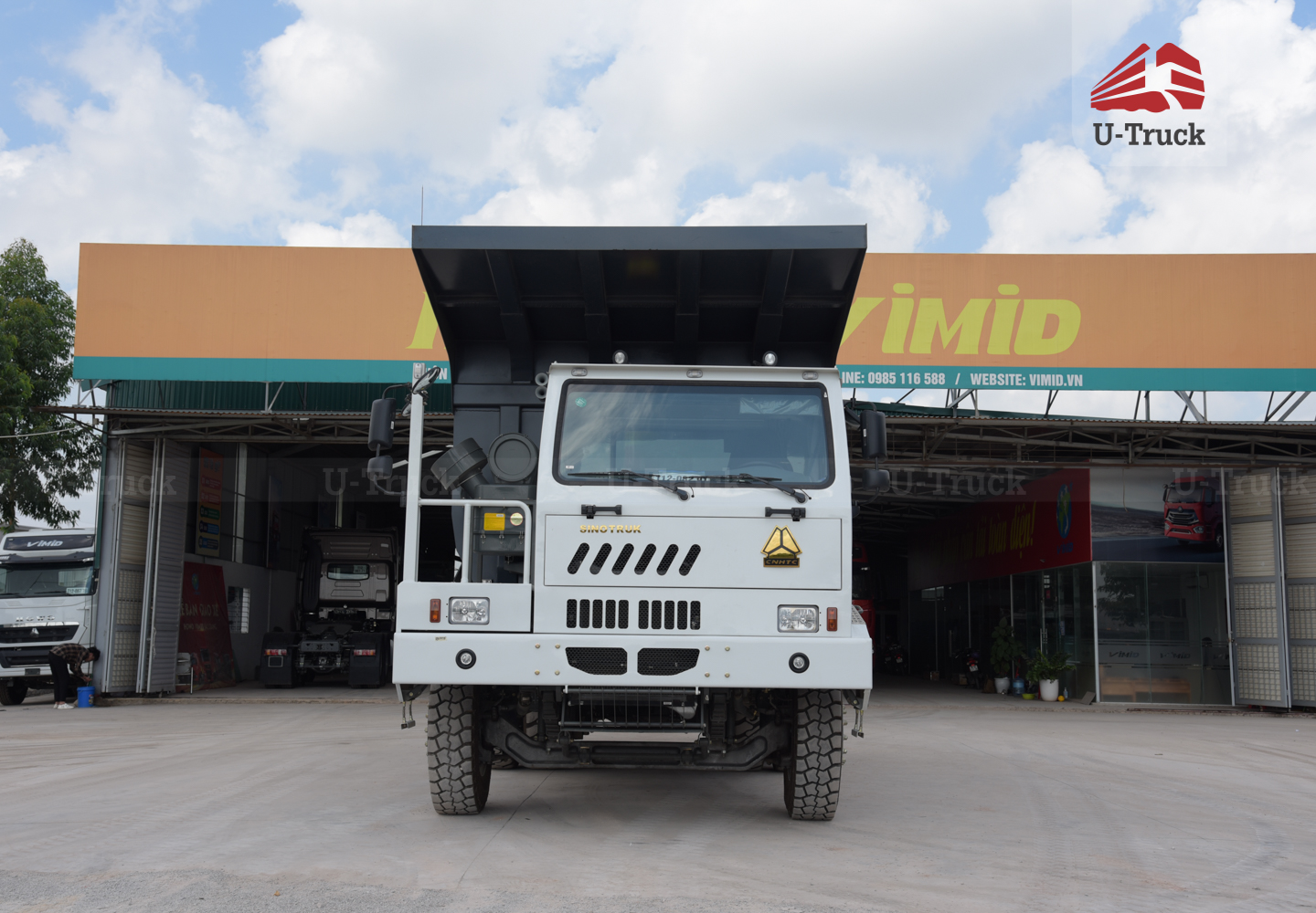 Xe ben mỏ HW7D 371 6X4 thùng đúc