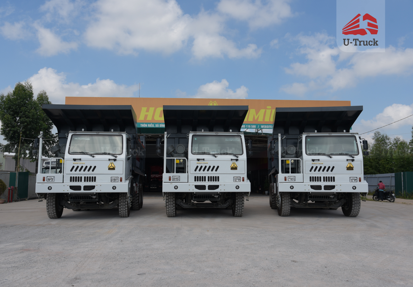 Xe ben mỏ HW7D 371 6X4 thùng đúc