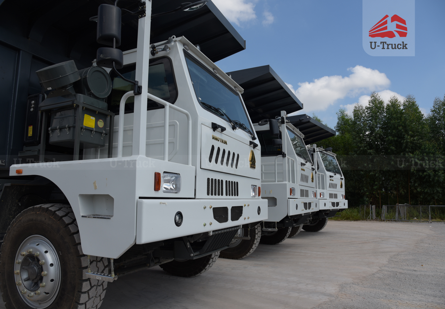 Xe ben mỏ HW7D 371 6X4 thùng đúc