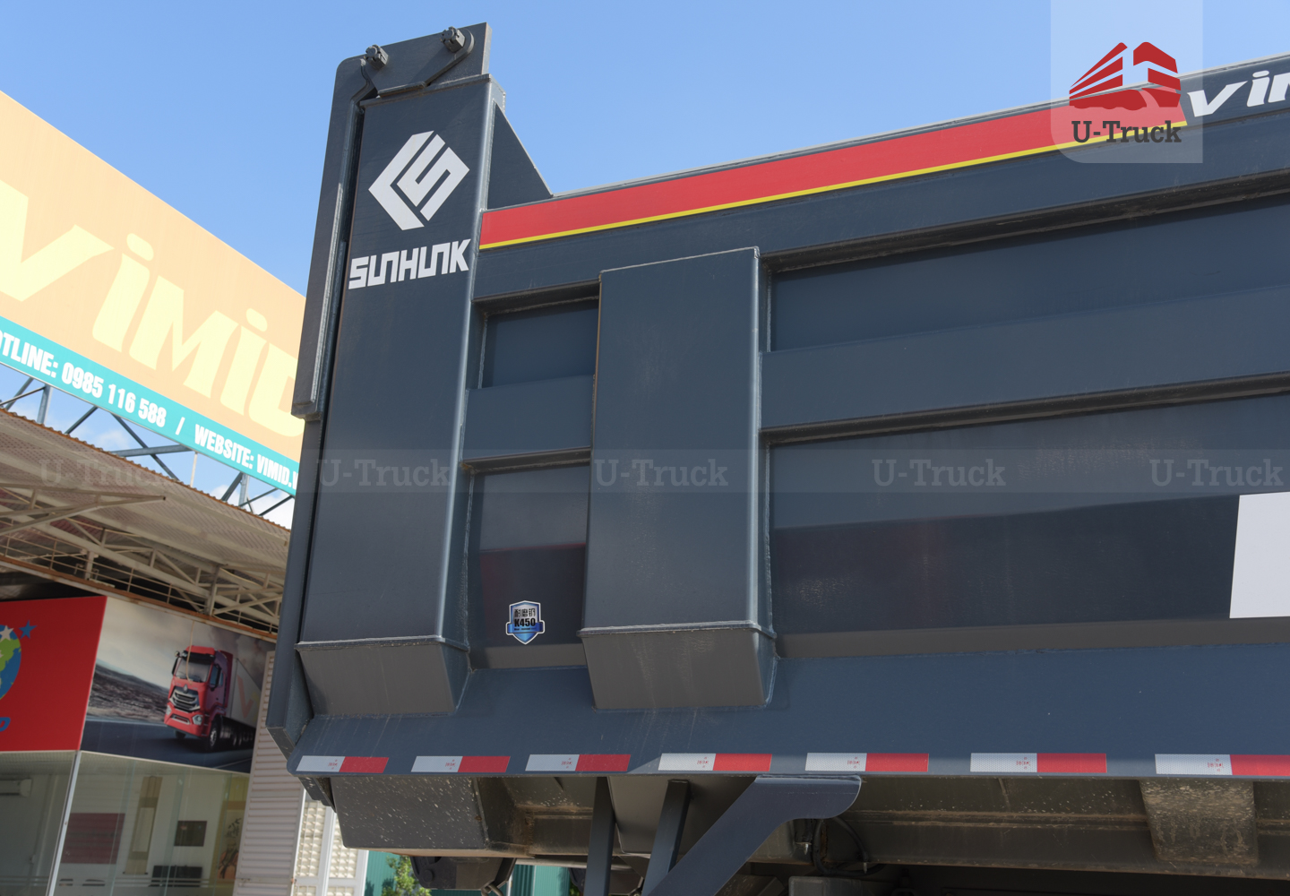 Xe ben mỏ HW7D 371 6X4 thùng đúc