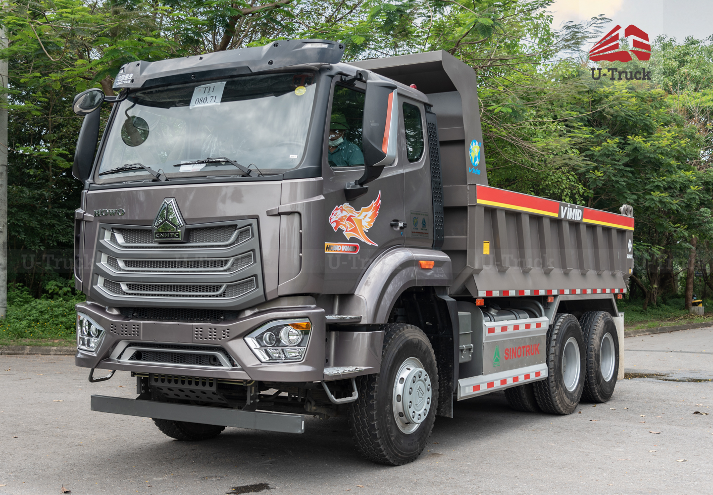 Xe ben HOWO NX 350 6X4 Thùng đúc