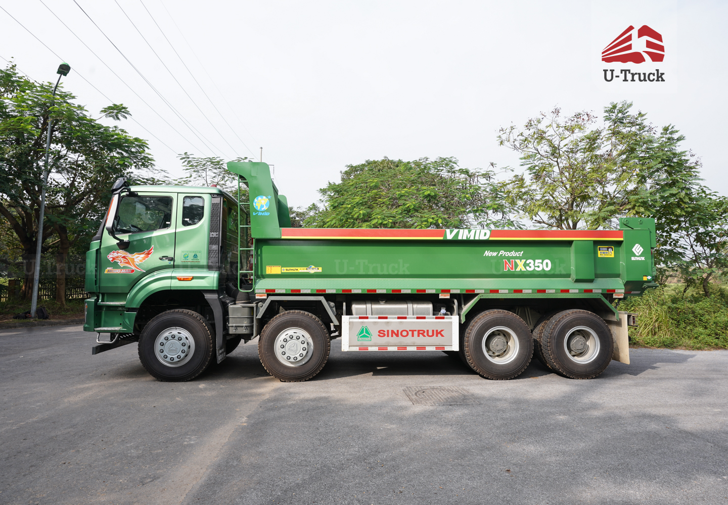 Xe ben HOWO NX 350 8×4 thùng đúc