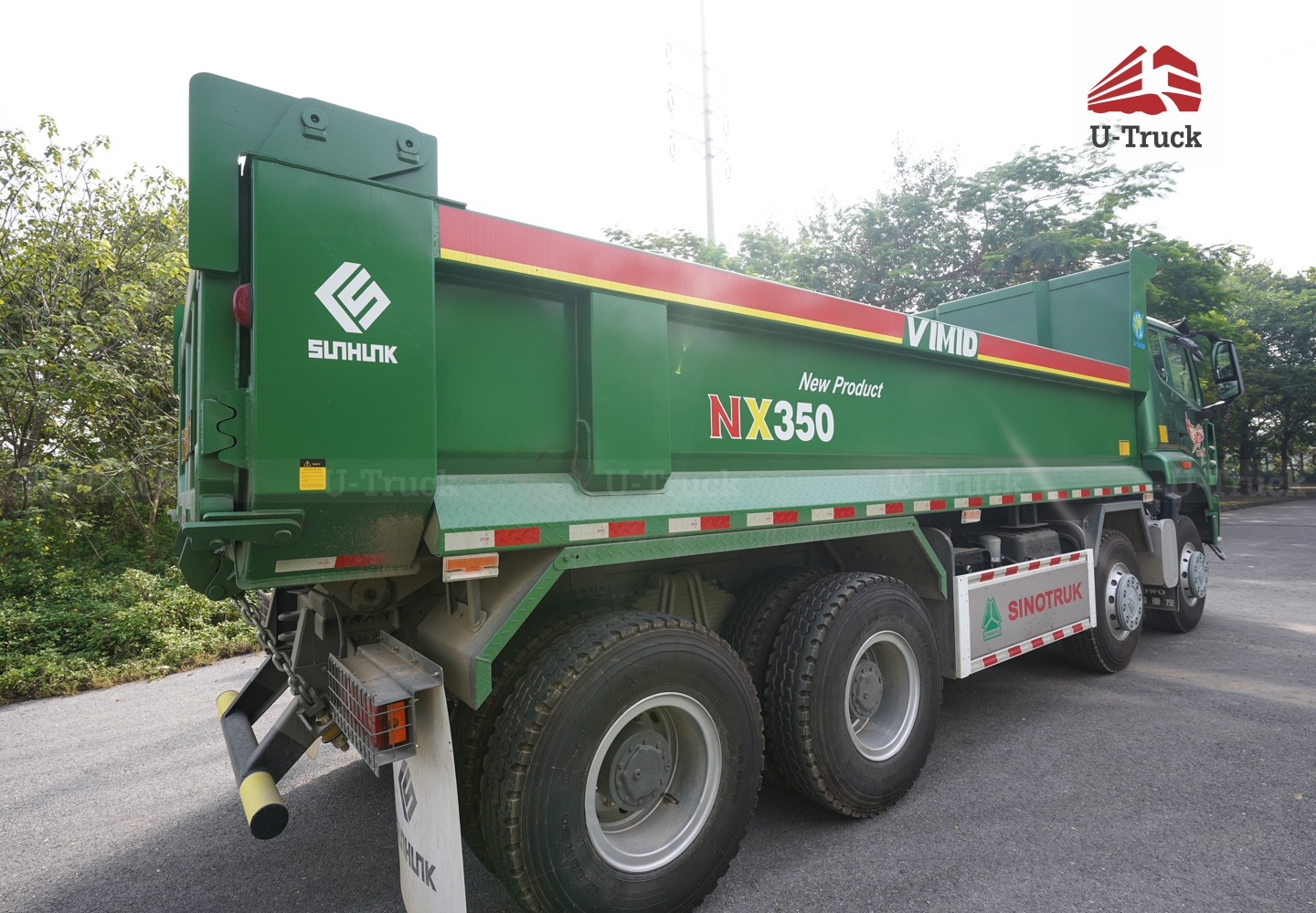 Xe ben HOWO NX 350 8×4 thùng đúc