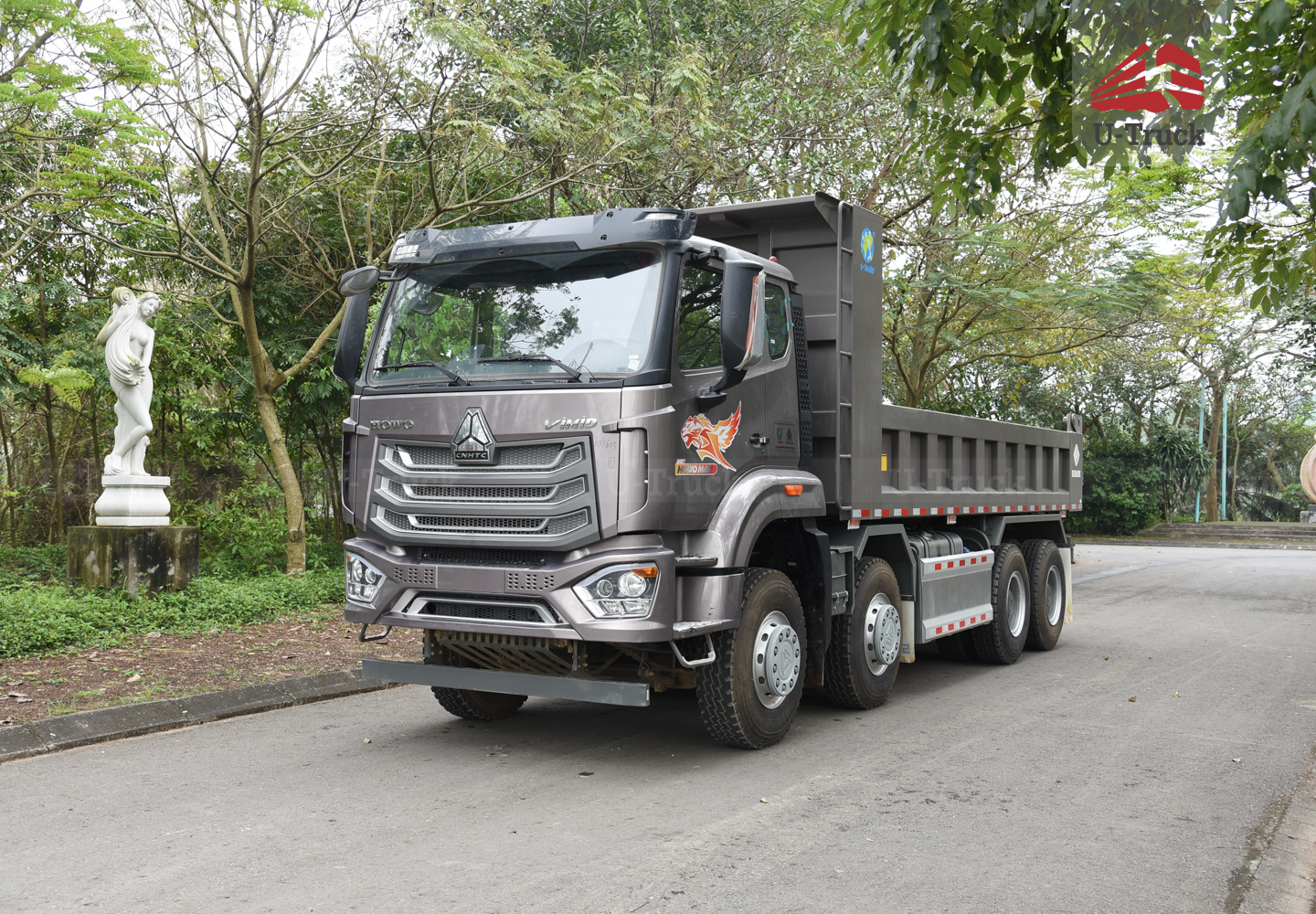 Xe ben HOWO NX400 8×4 thùng vuông