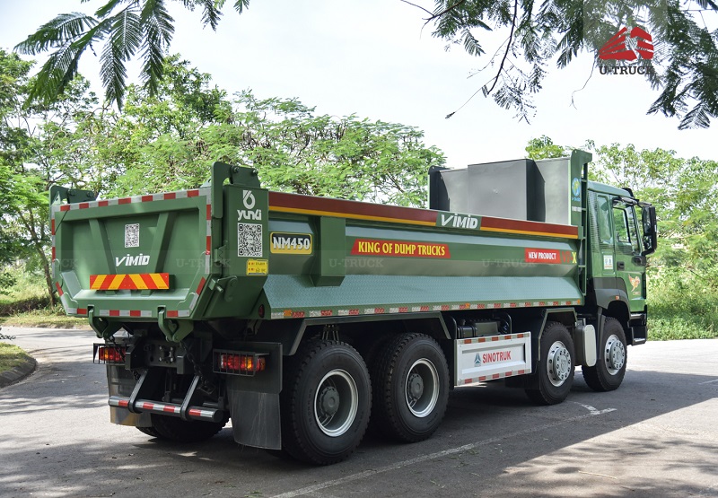 Xe ben HOWO V7X 350 8×4 Thùng Đúc