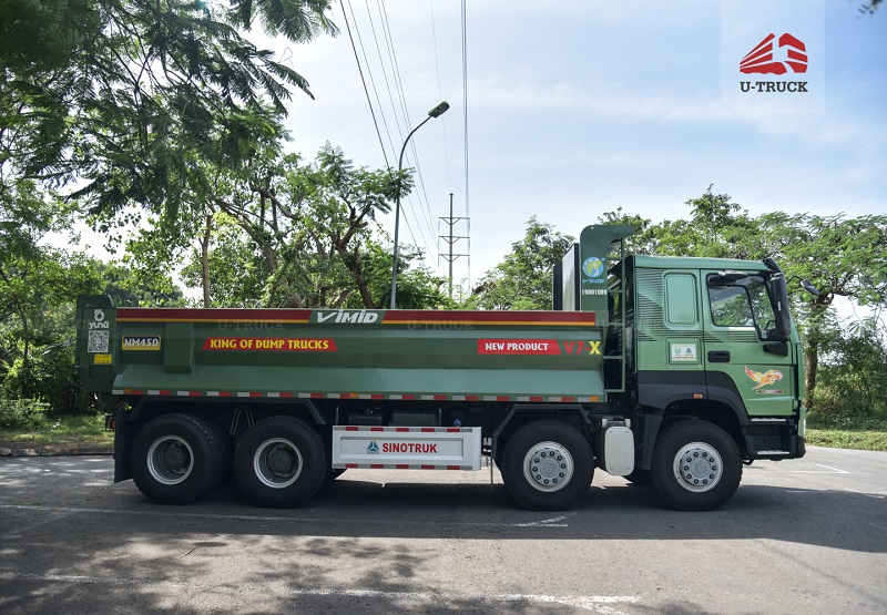 Xe ben HOWO V7X 350 8×4 Thùng Đúc