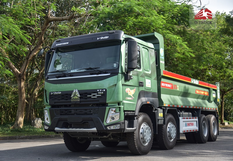 Xe ben HOWO V7X 350 8×4 Thùng Đúc