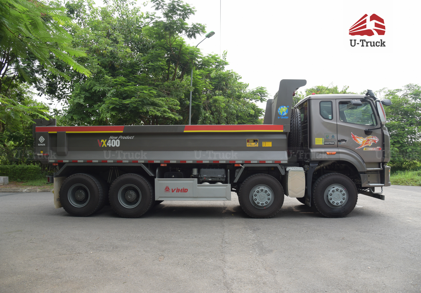 Xe ben HOWO MAN VX400 8×4 thùng đúc