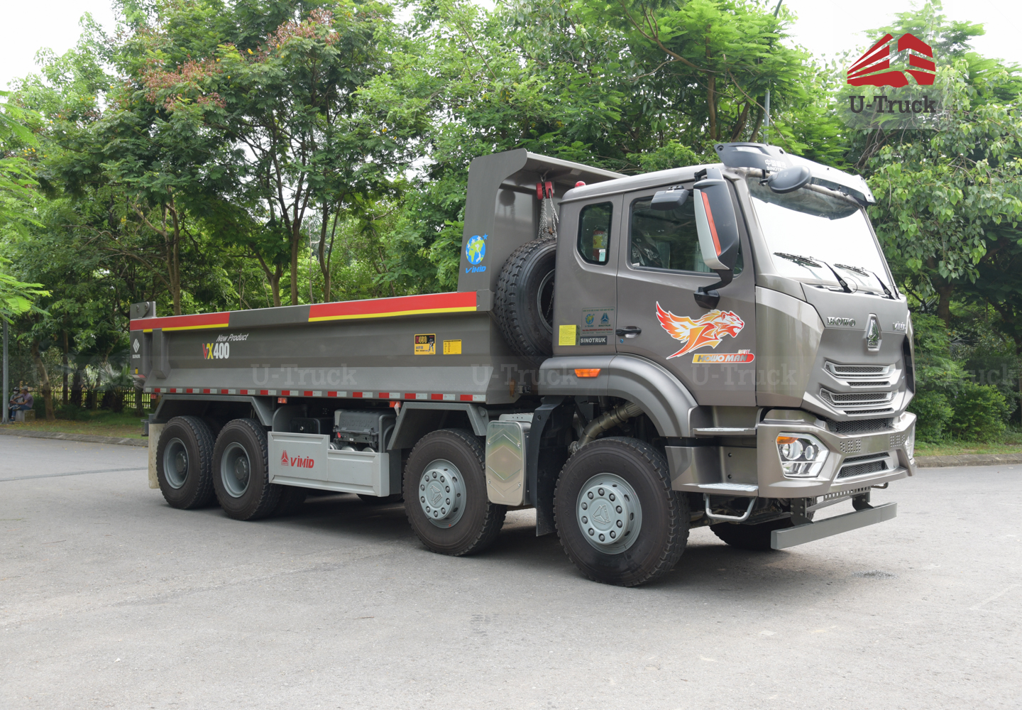 Xe ben HOWO MAN VX400 8×4 thùng đúc