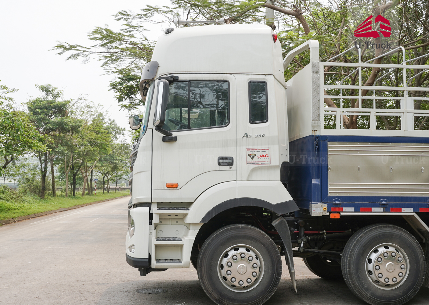 Xe tải JAC A5 10×4 thùng khung mui Nhập Khẩu 9M7