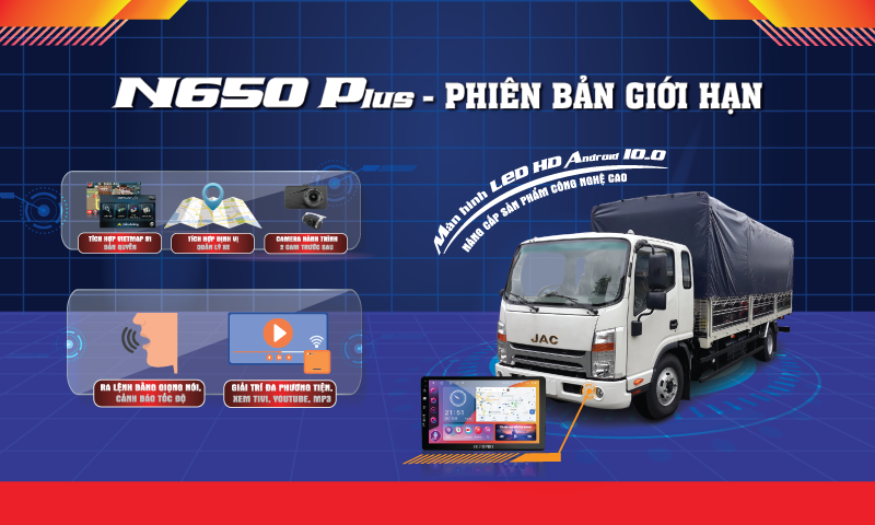 JAC N650 PLUS – PHIÊN BẢN ĐẶC BIỆT – GIÁ KHÔNG ĐỔI