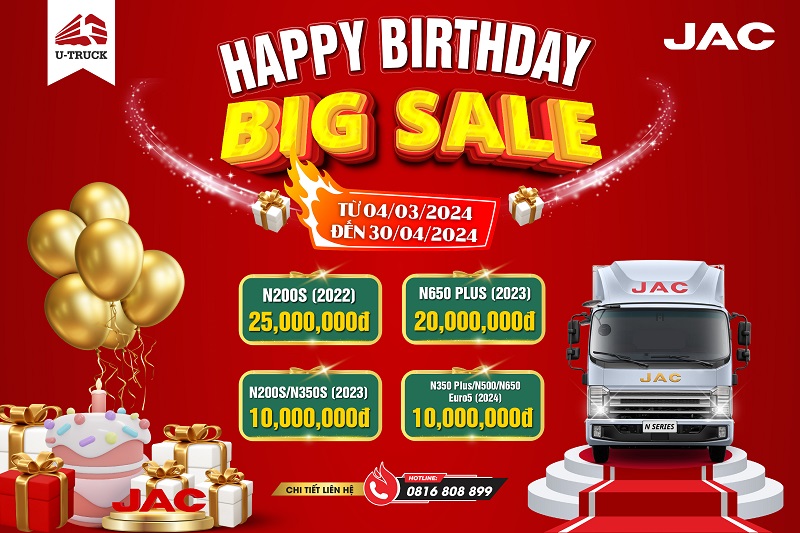 Chào tháng 3 với ưu đãi khuyến mãi xe tải JAC N – Series