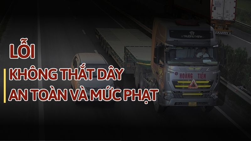 Lỗi không thắt dây an toàn ghế lái, ghế phụ, ghế sau phạt bao nhiêu?