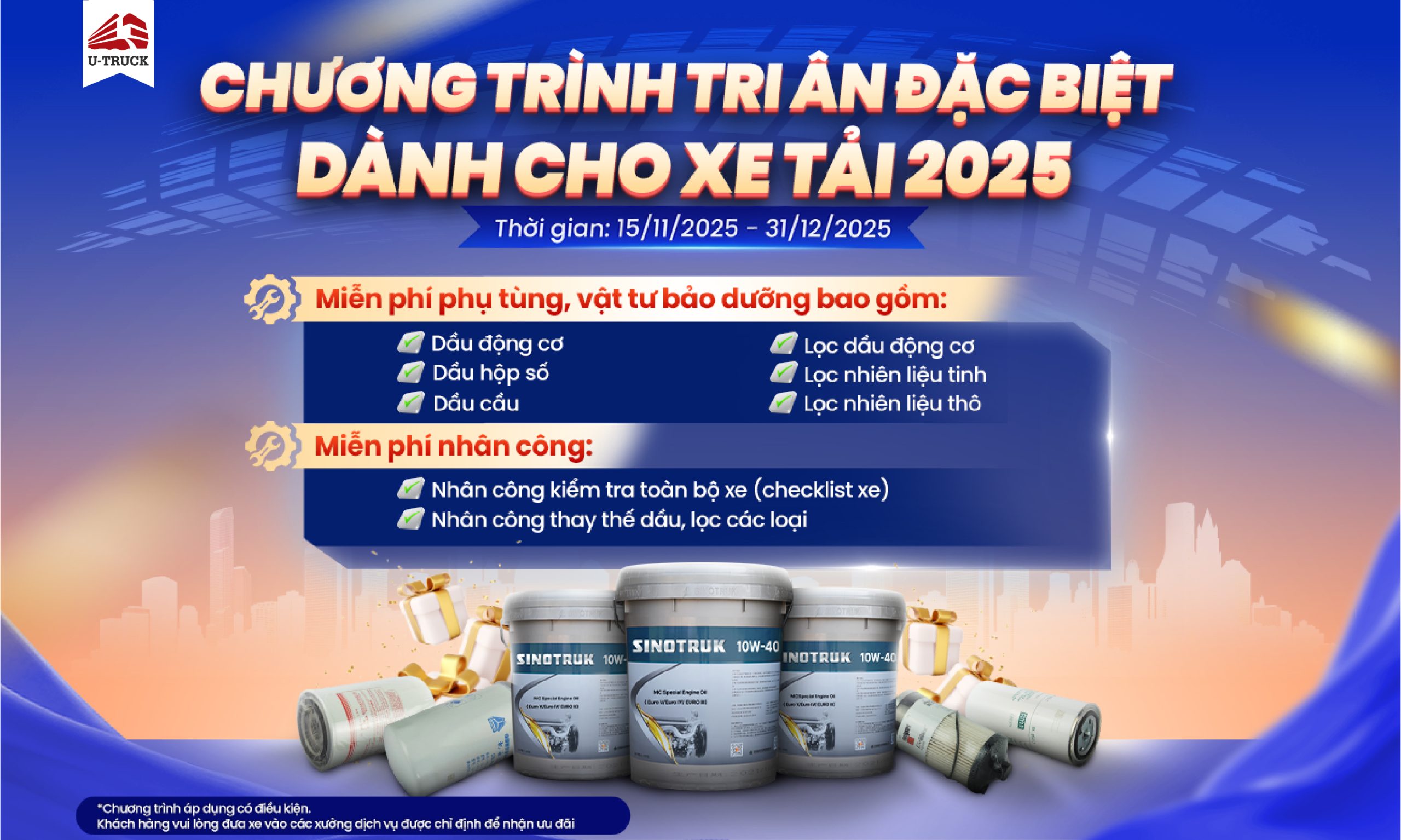 U-TRUCK hợp tác cùng VIMID triển khai “Chương trình tri ân đặc biệt dành cho xe tải 2025” đến quý khách hàng