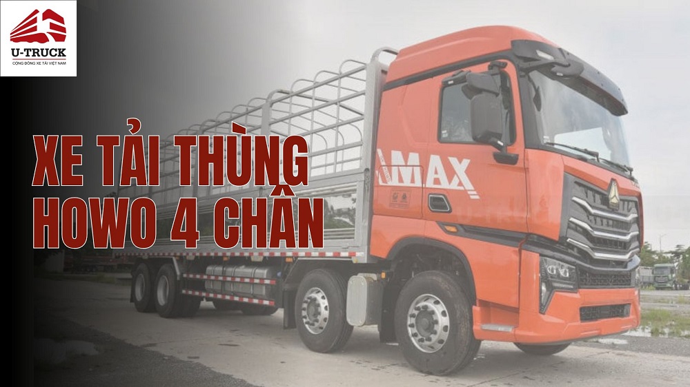 Xe tải thùng HOWO 4 chân: Giải pháp chở hàng nặng đường dài