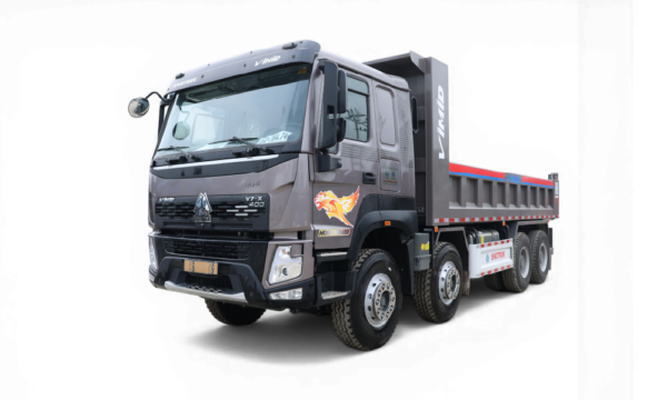 Xe ben Howo V7X 400 8x4 thùng vuông sắt xi 88mm