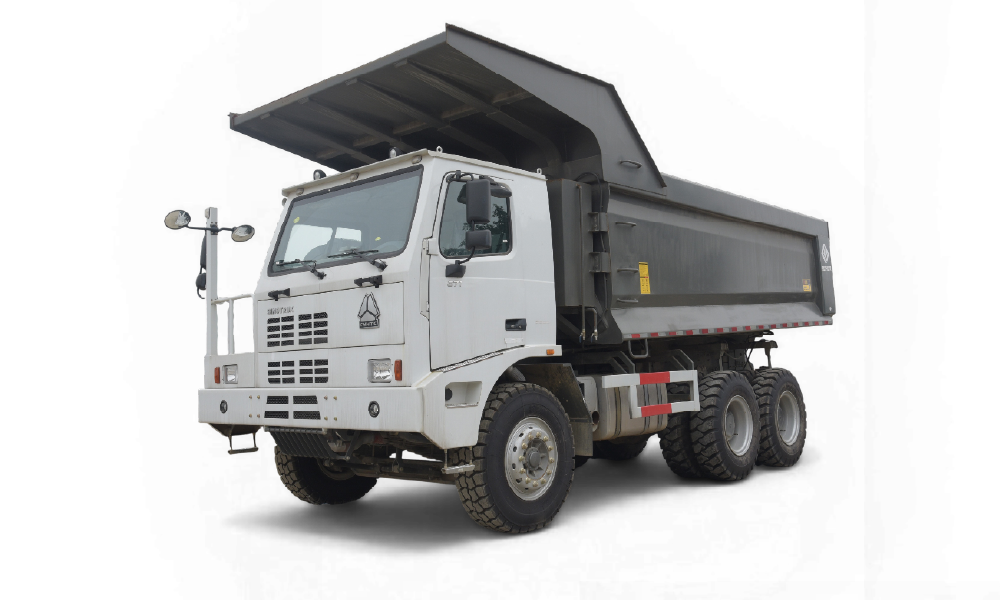 xe ben mỏ HW7D 371 70 tấn thùng đúc