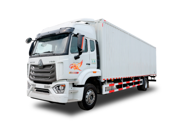xe tải thùng howo nx 4x2 thùng công nhập khẩu 1 cửa hông 9m9