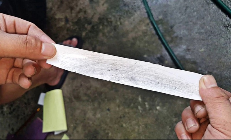 Giấy fax cà số khung số máy