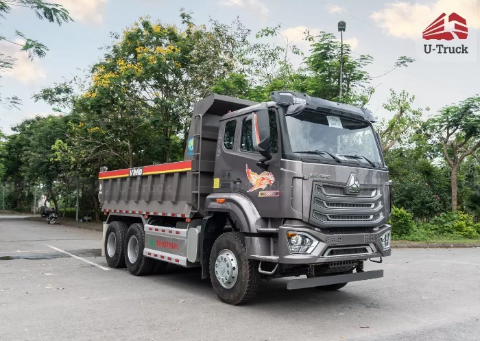 Xe ben 3 chân có kích thước tổng thể cho phép dưới 7,8m