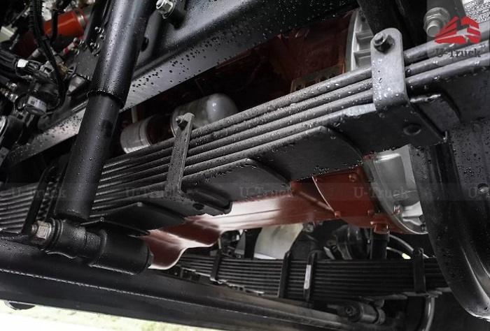 Ắc nhíp kết hợp với hệ thống treo để giảm xóc