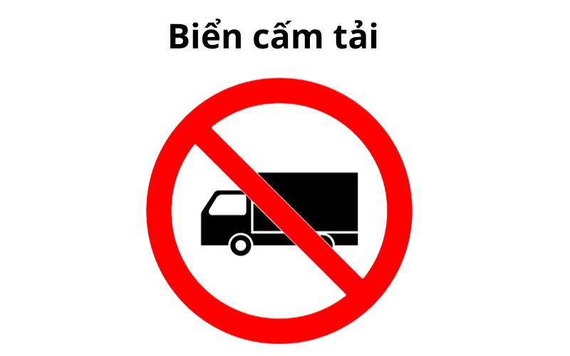 Biển cấm xe tải P.106a