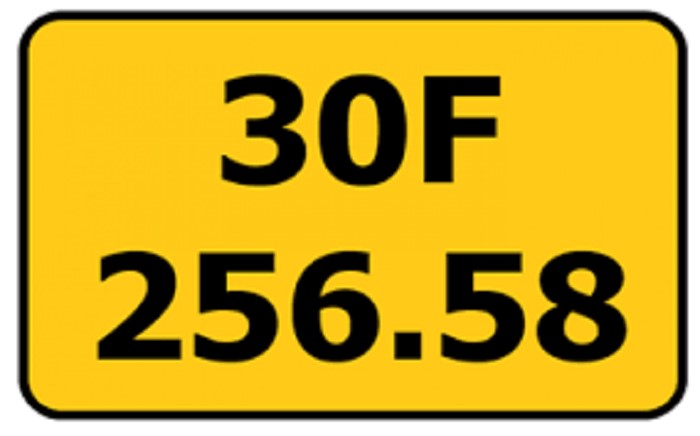 Biển số màu vàng dành cho xe tải kinh doanh vận tải