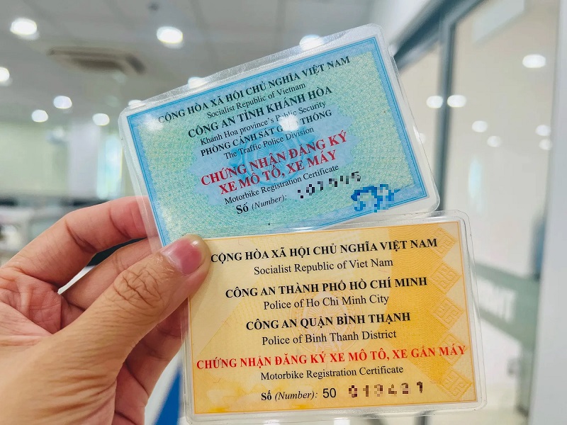 Cà vẹt xe là giấy đăng ký xe