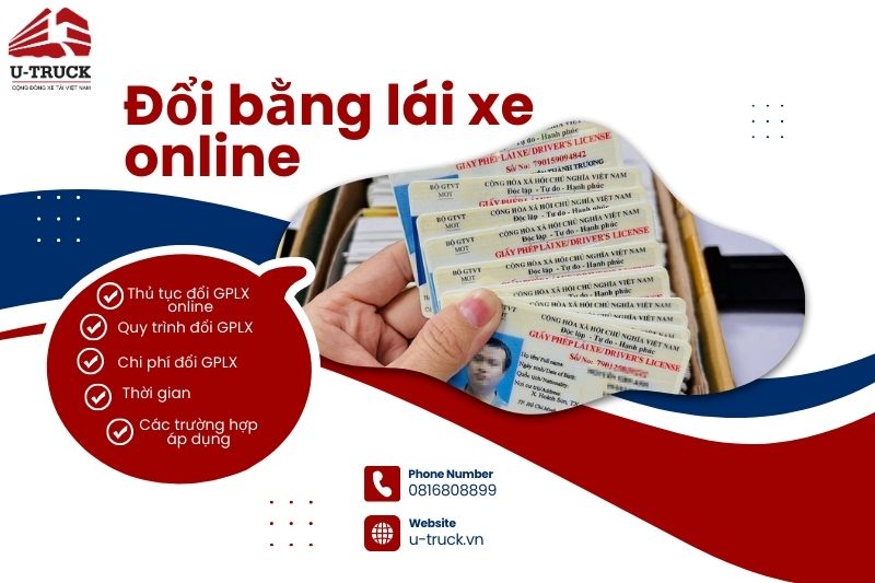 Đổi bằng lái xe ô tô online