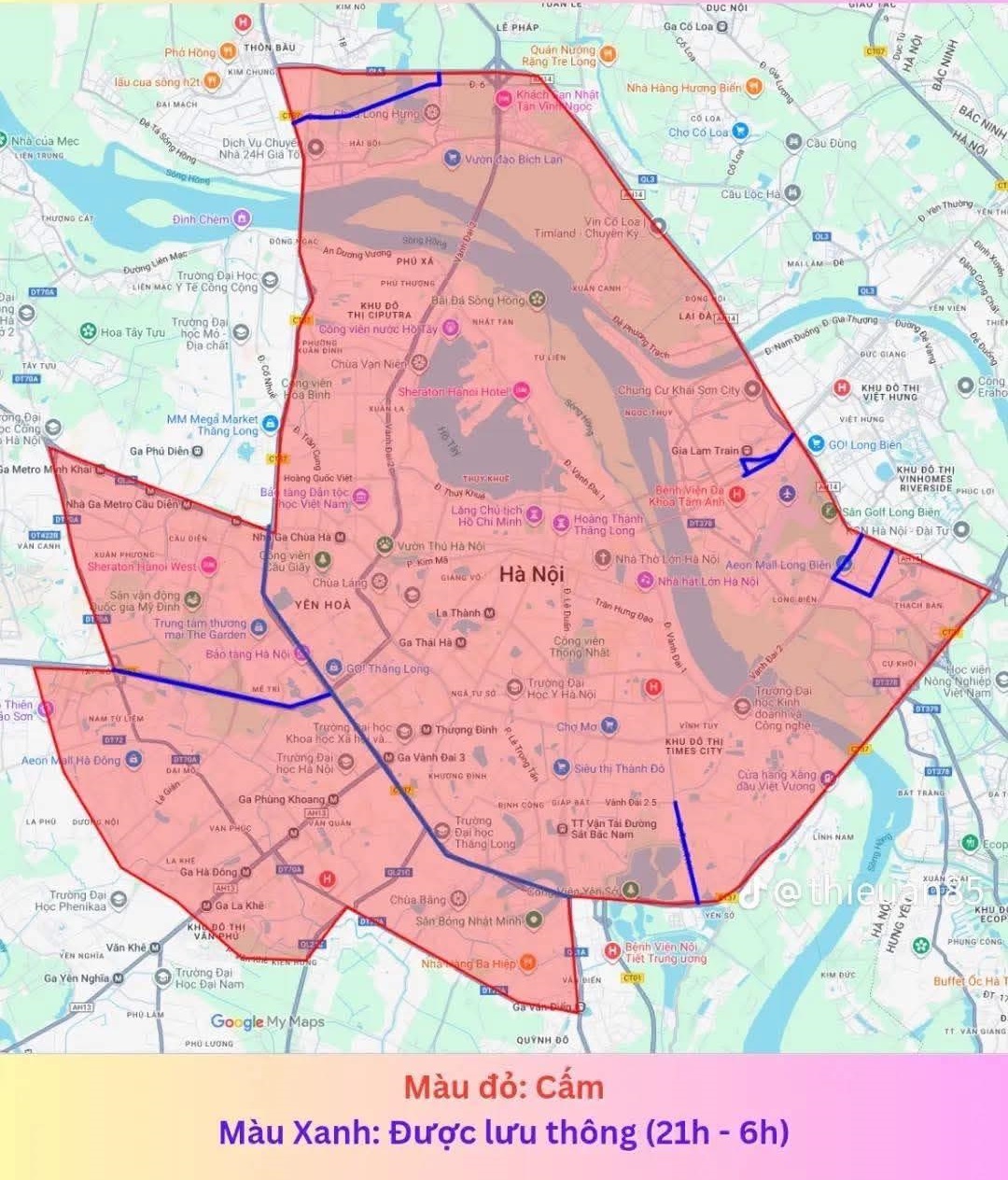 Tuyến đường cấm xe tải mới nhất