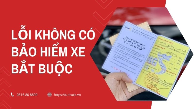 Lỗi vi phạm không có bảo hiểm xe