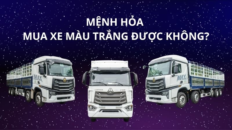 Mệnh hỏa mua xe màu trắng được không
