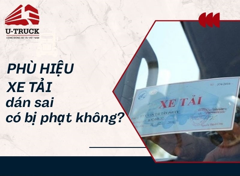 Quy định dán phù hiệu xe tải