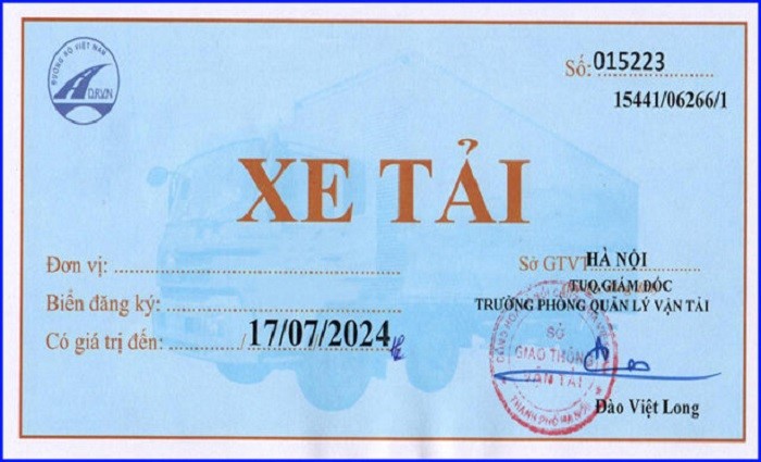 Hình ảnh phù hiệu xe tải