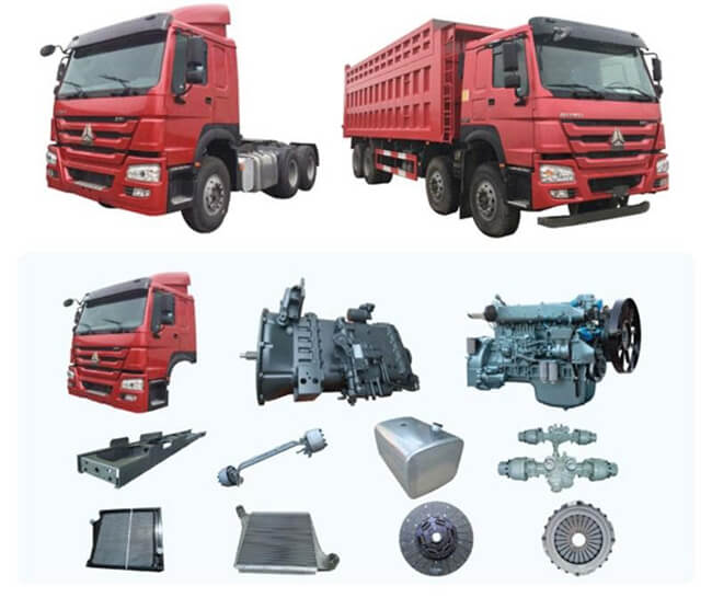 Tổng hợp những phụ tùng xe đầu kéo Howo quan trọng