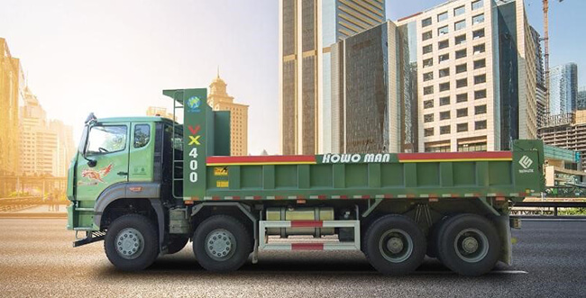 Thiết kế ấn tượng, nổi bật của xe ben 10 khối HOWO