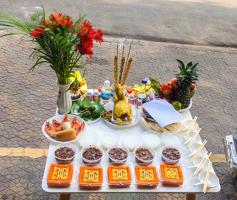 Lễ vật đọc văn khấn trước khi xuất hành